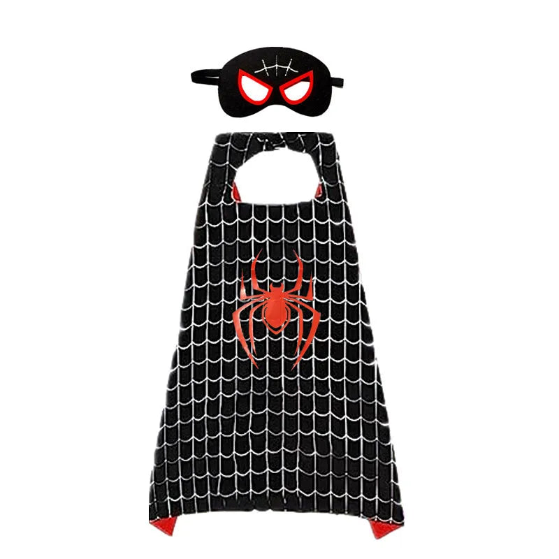 MINISO Superhero Cape Cartoon Anime Cosplay Costumes Gig Cape Mask Halloween Clothing Boy Birthday Gift Girl Novelty Accessories