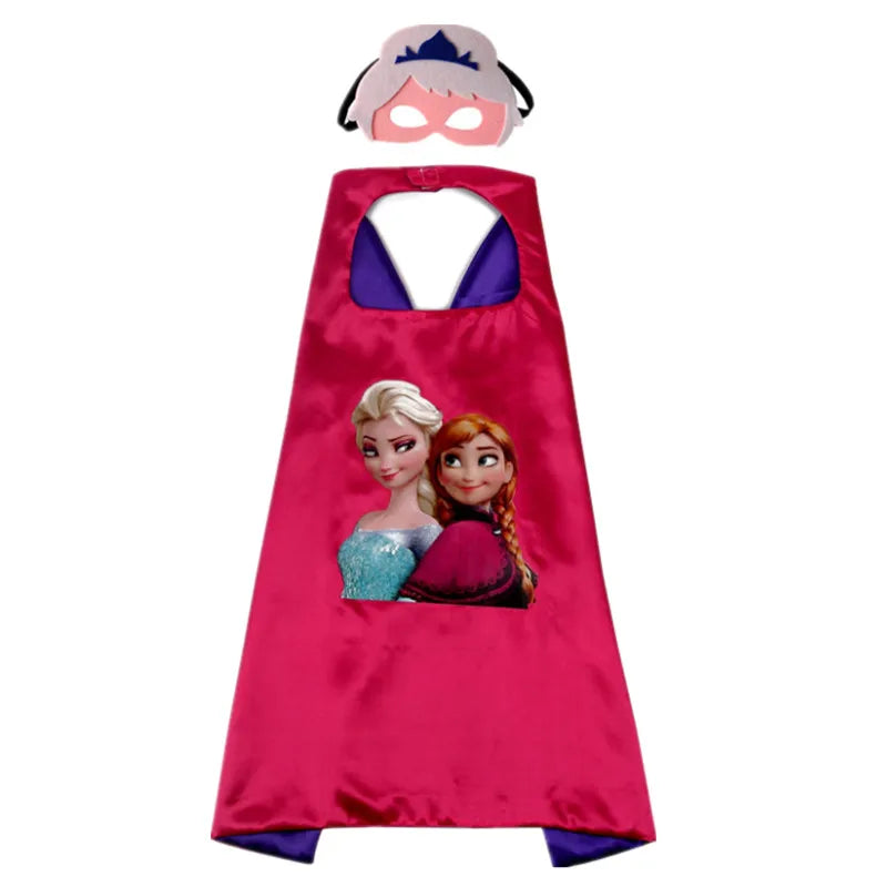 MINISO Superhero Cape Cartoon Anime Cosplay Costumes Gig Cape Mask Halloween Clothing Boy Birthday Gift Girl Novelty Accessories
